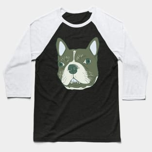 Funny Frenchie Illustration Baseball T-Shirt